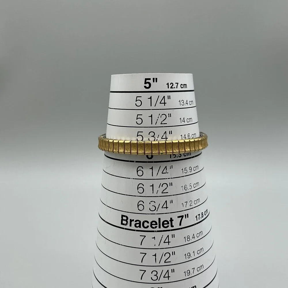 Pulsar V401-5000 Womens Watch 16mm Gold Tone Stretch Band New Battery